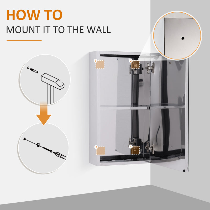 Compact steel mirror cabinet – image 8