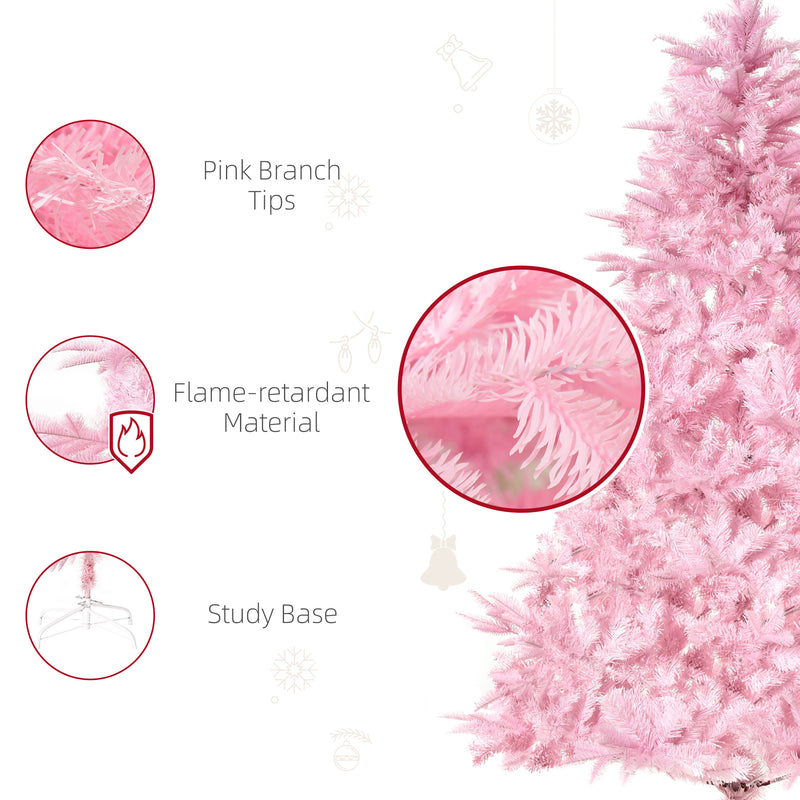 5ft pink artificial Christmas tree – image 7