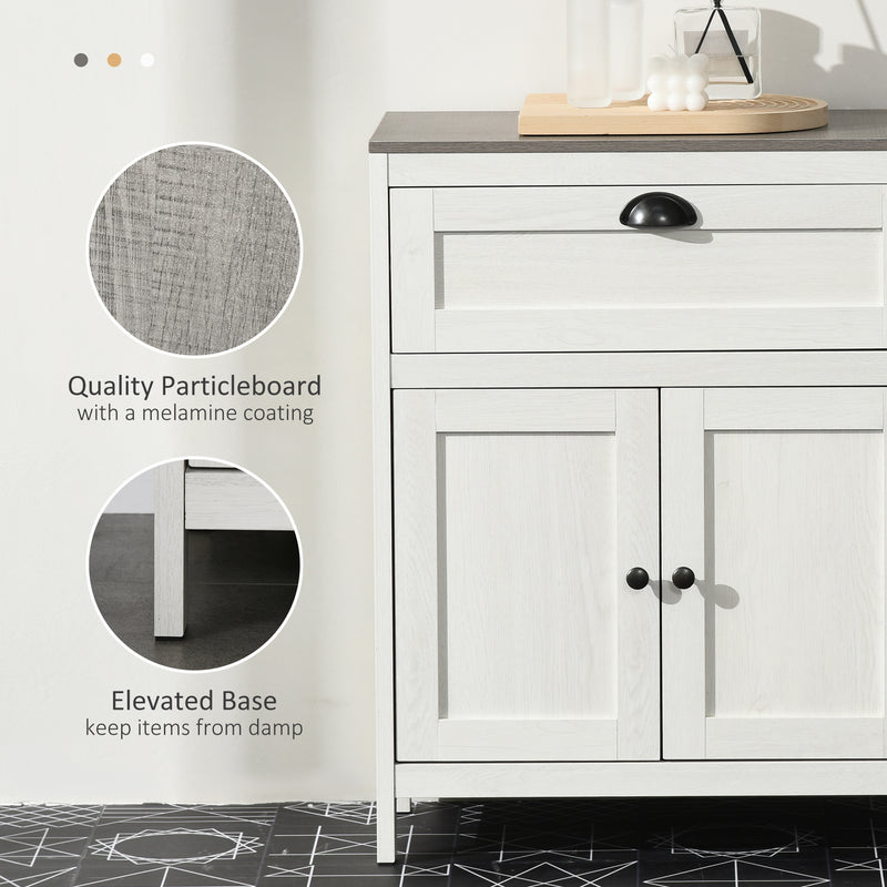 Bathroom floor cabinet with drawer – image 7