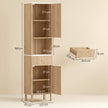Tall slim bathroom cabinet with drawer – image 3