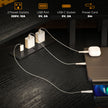 Corner LED desk – black – image 4