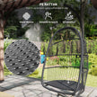 Rattan hanging egg chair – image 5