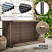 Brown rattan coffee table – image 6
