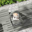Outsunny Fir Wood Convertible 2 to 3 Seater Outdoor Garden Bench Grey – view 9