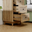 Rattan 3-drawer bedside chest – image 9