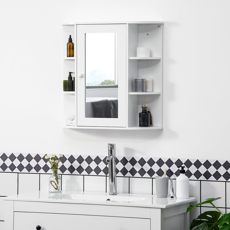 Mirror cabinet with side shelves – image 2