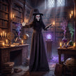 180cm Animated Face-Changing Witch with Glowing Red Eyes – image 9 of 9