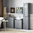 Grey under sink cabinet – image 9