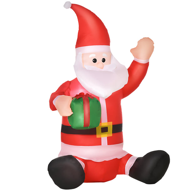 4ft Sitting Santa on a white background