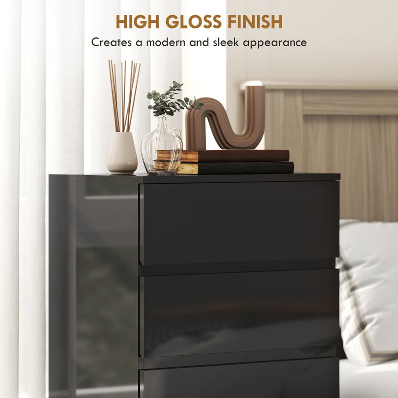 HOMCOM Chest of Drawers, 5-Drawer Storage Cabinets, Modern Dresser, Storage Drawer Unit for Bedroom – view 5
