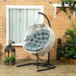 Geometric hanging egg chair – image 10