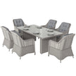 Aluminium rattan dining set – image 10