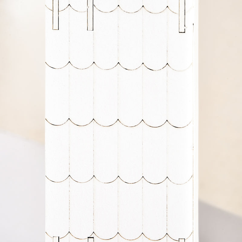 Close-up of the numbered drawers