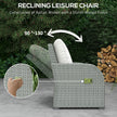 6-piece rattan sofa set with recliners – image 6
