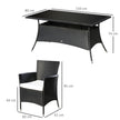 6-seater rattan dining set – image 3