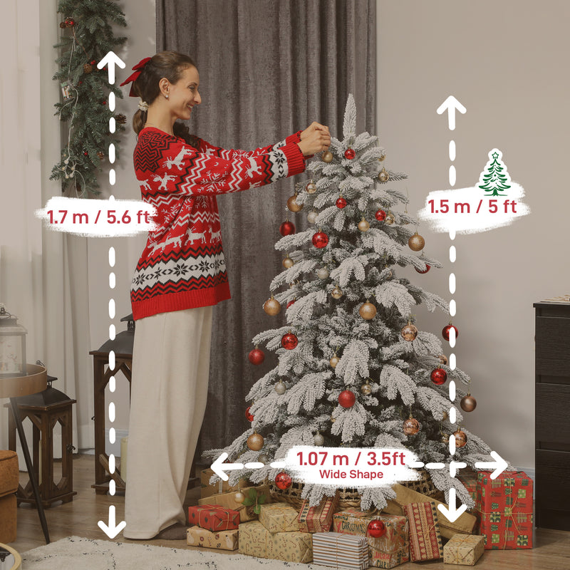 5ft super flocked Christmas tree – image 3