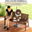 Garden loveseat with table – image 5