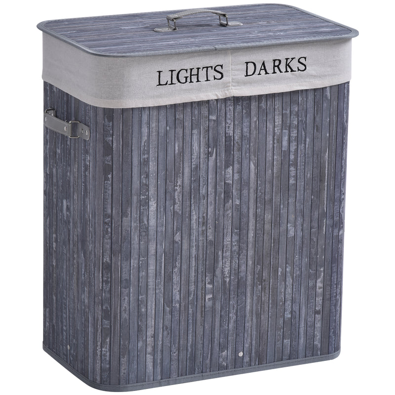 100L grey laundry hamper – image 10