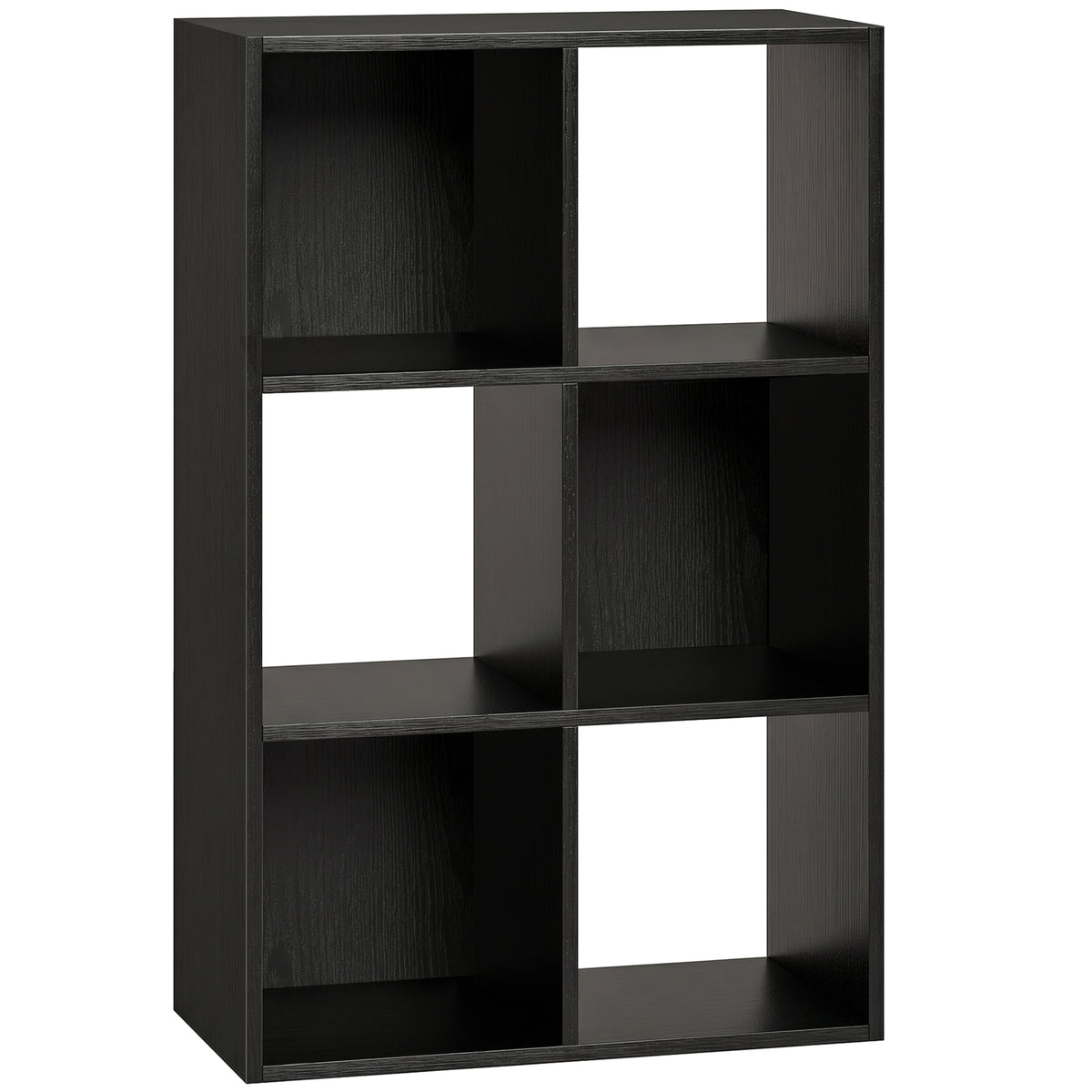 93 cm 6-Cube Storage Bookcase – Black