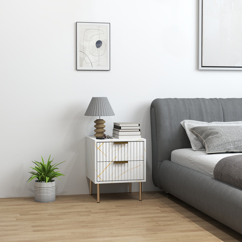 Marble-effect bedside table – image 10