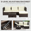 Reclining rattan corner sofa set – image 7