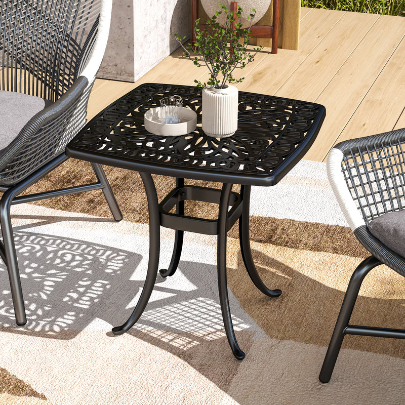 Cast aluminium side table – image 10