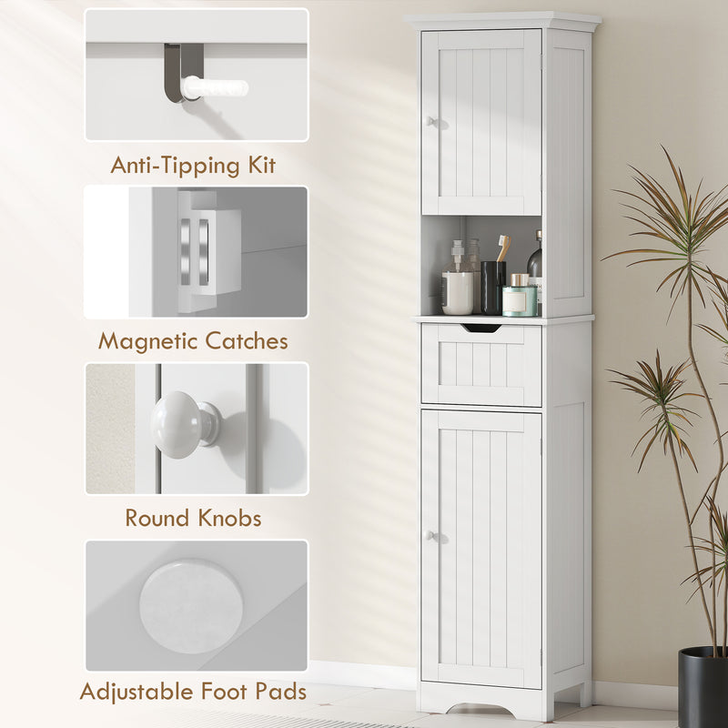 Tall bathroom cabinet with sensor lights – image 7