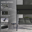 3-seater swing seat with glass tables – image 7