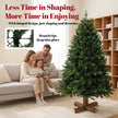 5ft Christmas tree with fir wood base – image 6