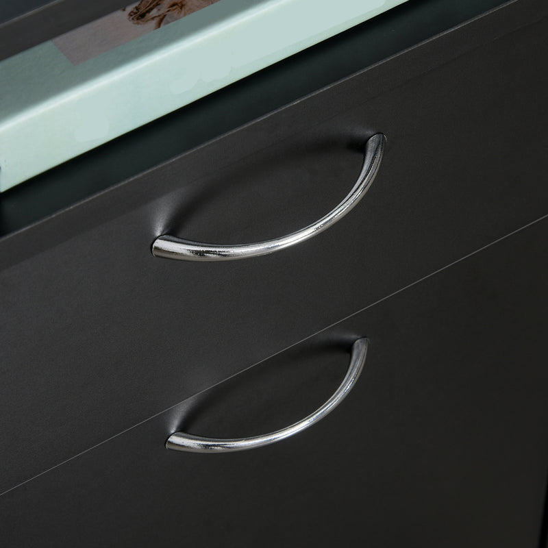 Mobile filing cabinet with open shelf – image 8