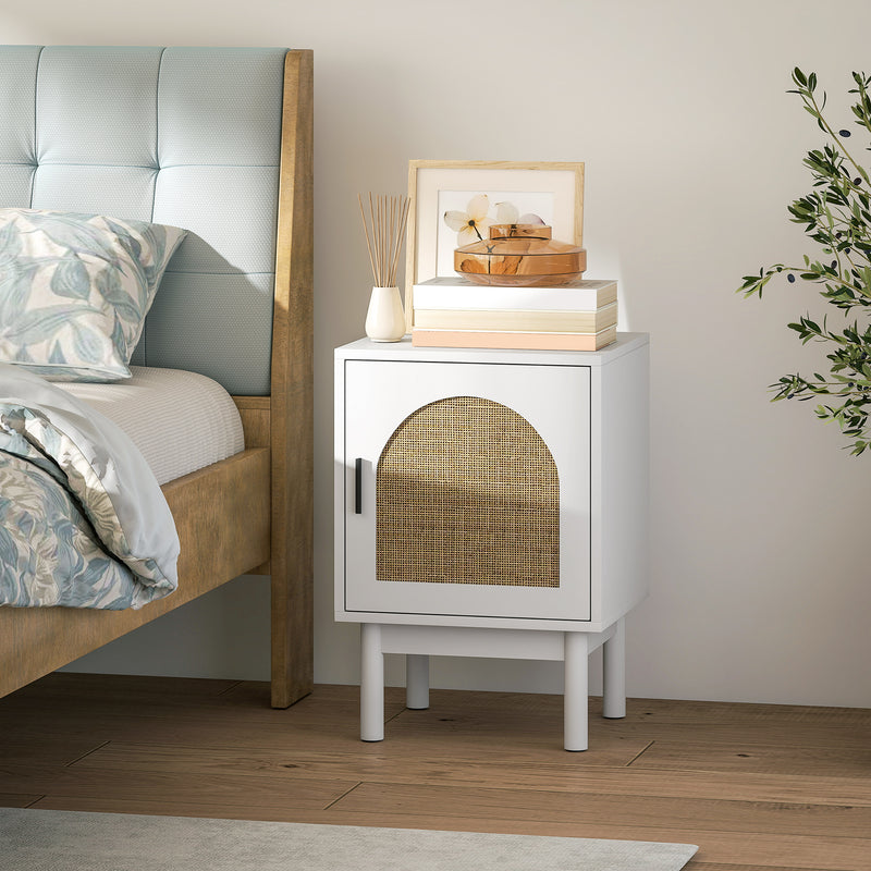 Boho rattan bedside cabinet – image 2