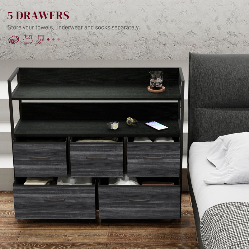 5-drawer fabric storage unit – image 4