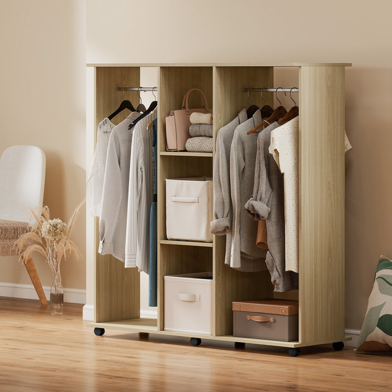 Natural double open wardrobe – image 2