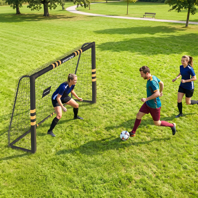 8 x 5ft padded football goal – image 7