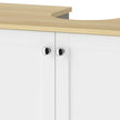White & oak under sink cabinet – image 10