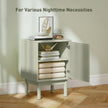 Set of 2 rattan bedside tables – image 4