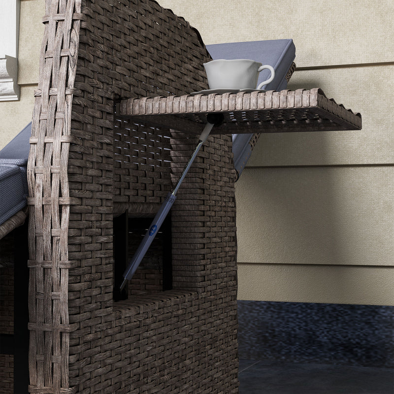 Reclining rattan armchair – image 9