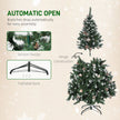 5ft snow-flecked tree with pine cones – image 7