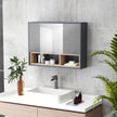 80 cm grey mirror cabinet – image 10