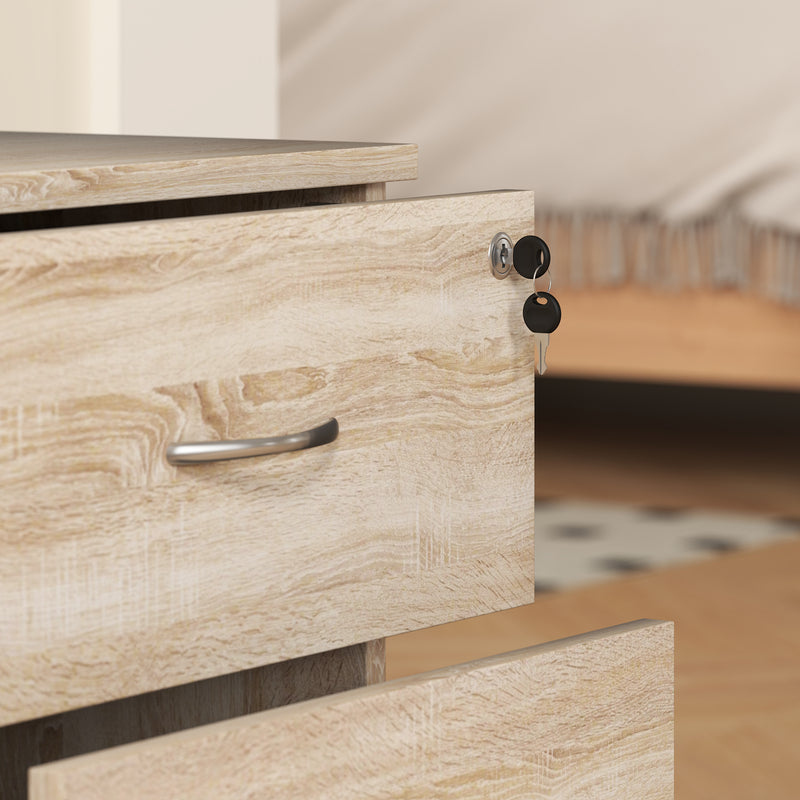 Under-desk 2-drawer filing cabinet – oak – image 9