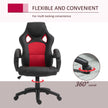 Faux leather swivel office chair – image 6