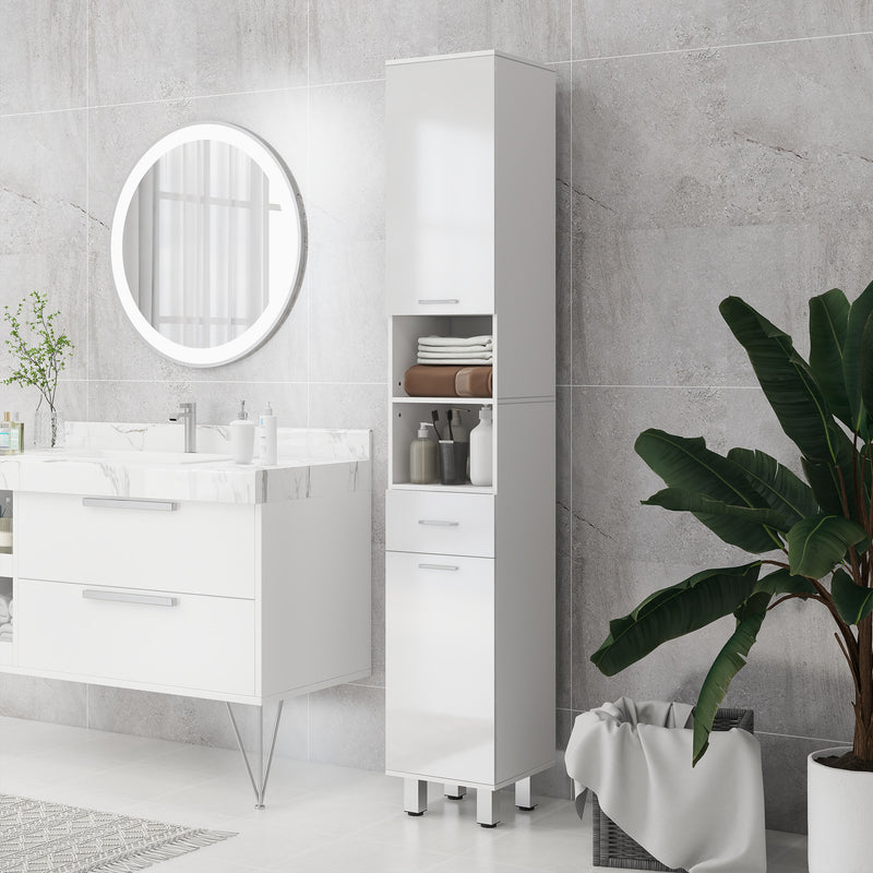 180 cm slim bathroom cabinet – image 10