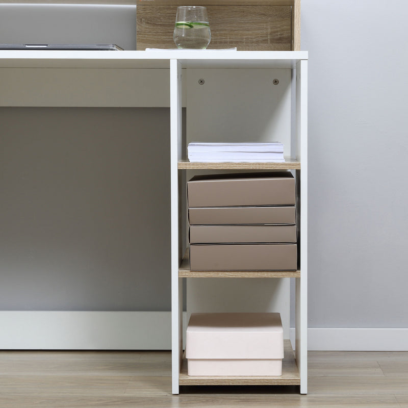 137 cm desk with drawers and printer stand – image 7