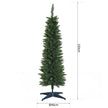 5ft green pencil slim Christmas tree – image 3