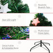 5ft fibre optic Christmas tree with star lights – image 7
