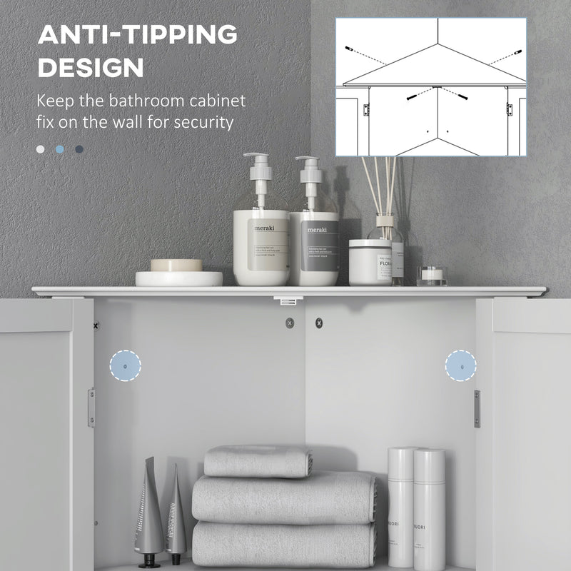 Corner bathroom floor cabinet – image 6