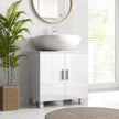 High gloss white under sink cabinet – image 10