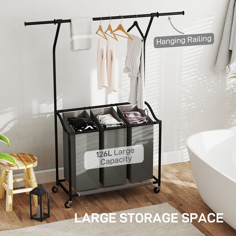 Rolling laundry sorter – image 4