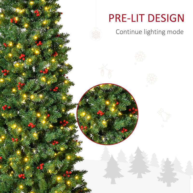 7ft pre-lit pencil Christmas tree – image 5