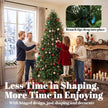 6ft Christmas tree with PE tips and fir wood base – image 6